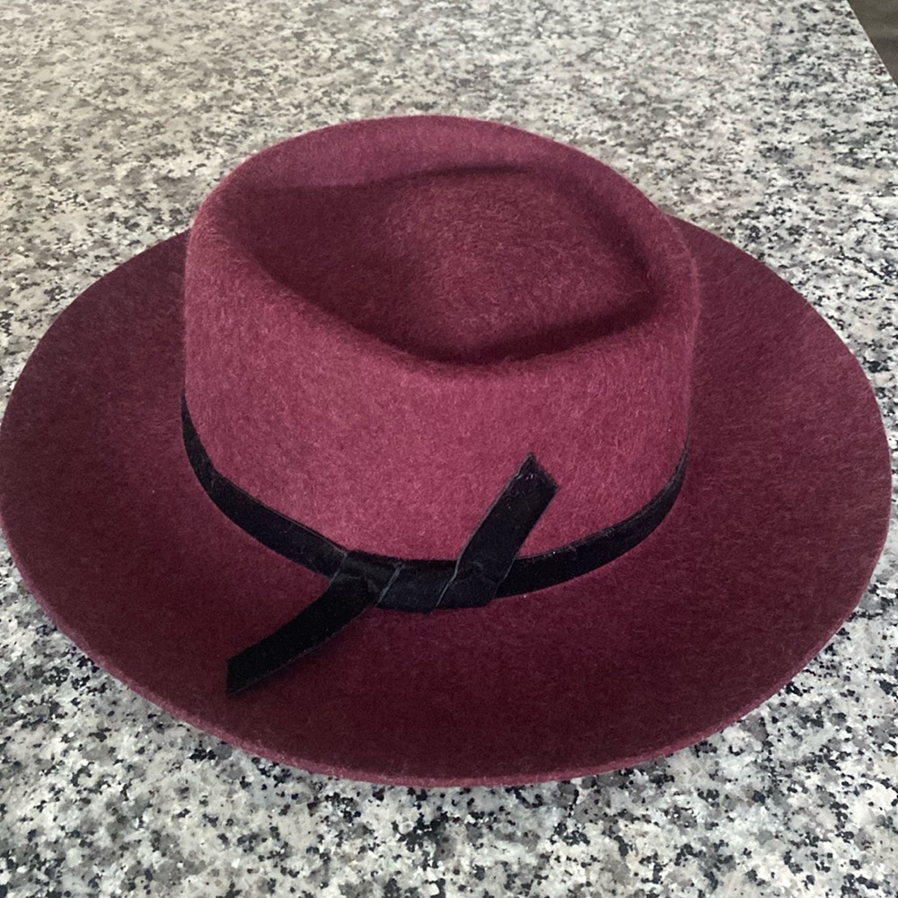 NWT GAP velvet band fedora hat